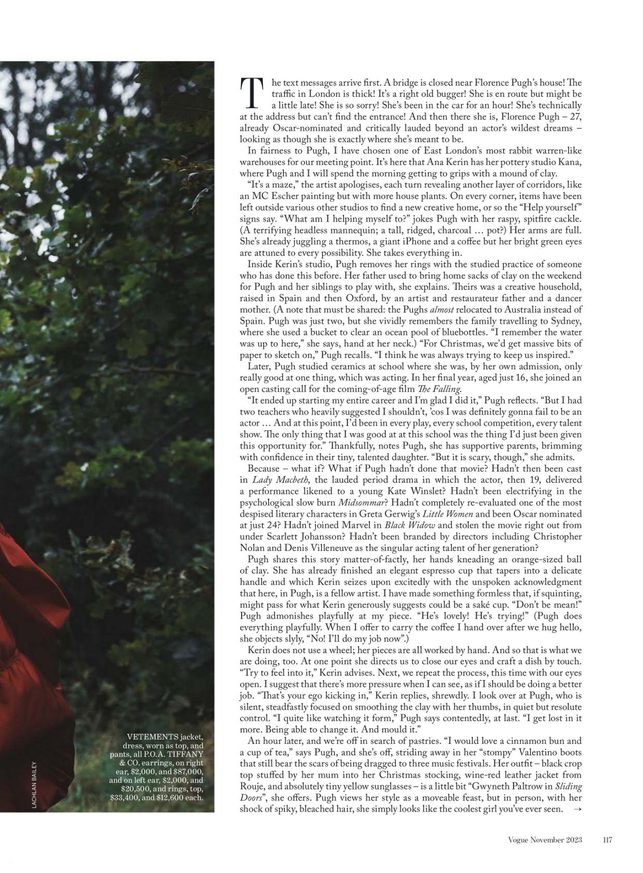Florence Pugh Vogue Australia November Issue Celebmafia