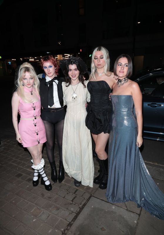Georgia Davies, Abigail Morris, Aurora Nishevci, Emily Roberts and Lizzie Mayland at the Rolling Stone UK Awards 2023 in London ...