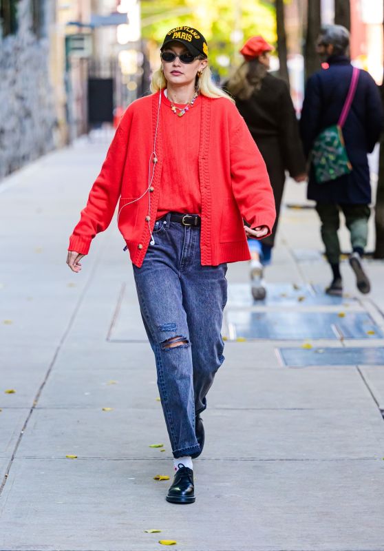 Gigi Hadid Street Style - Out in NYC 11/02/2023