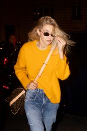 Gigi Hadid Wears a Colourful Outfit in Paris 11/24/2023
