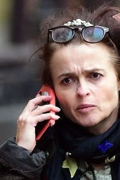 Helena Bonham Carter in Her Usual Quirky Attire in North London 11/22/2023