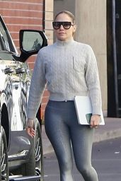 Jennifer Lopez at the Tracy Anderson Gym in Studio City 11/24/2023
