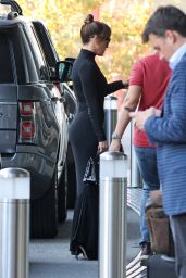 Jennifer Lopez in a Black Dress 11/16/2023