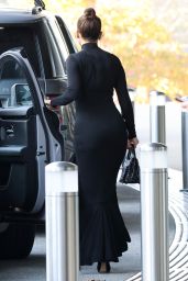 Jennifer Lopez in a Black Dress 11/16/2023