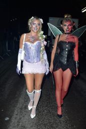 Jess Harding and Samie Elishi at Maya Jama’s Halloween Party in London 10/31/2023