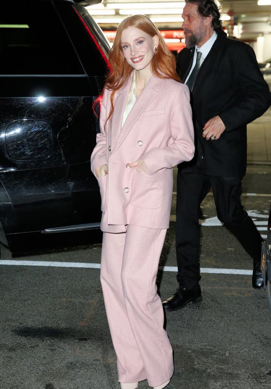 Jessica Chastain - Arrives Robin Williams Center For a Screening of "Eileen" in New York City 11/14/2023