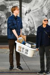 Jodie Foster and Her Son in New York 11/24/2023