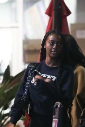 Justine Skye at Sushi Park in West Hollywood 11/29/2023