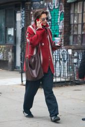 Katie Holmes in Comfy Outfit in New York City 10/31/2023
