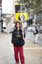 Kelsey Asbille - SAG-AFTRA Members on Strike in New York 10/30/2023