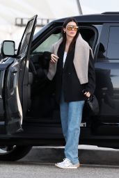 Kendall Jenner in Bottega Veneta and Oversized Orange Lens Glasses - LA 10/31/2023