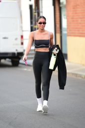 Laura Harrier in a Tank Top Leaving Tracy Anderson Method Studio Gym in Studio City 11/10/2023