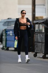 Laura Harrier in Workout Outfit in LA 11/13/2023