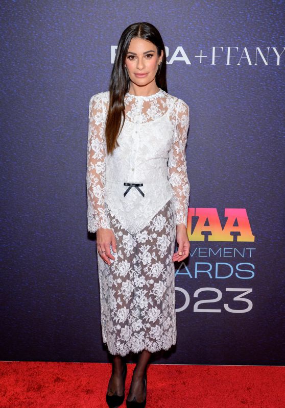 Lea Michele at the Footwear News Awards in New York 11/29/2023