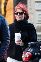 Lily Allen Shows Off Her Red Hair in NYC 11/18/2023