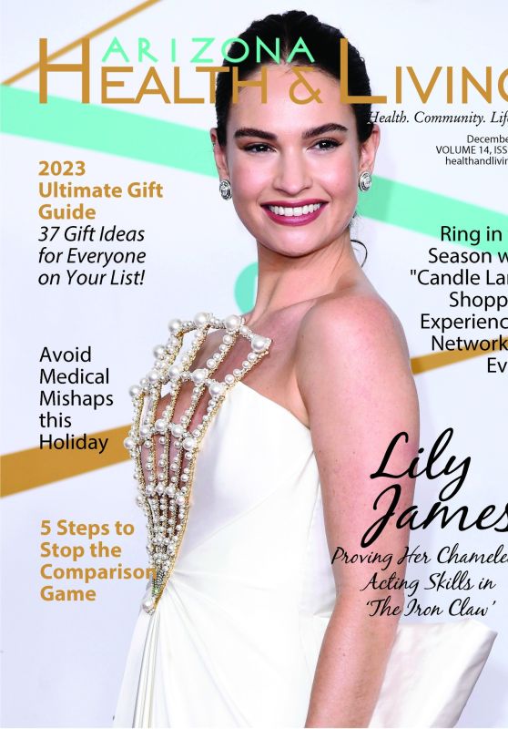 Lily James - Arizona Health and Living Magazine December 2023 Issue