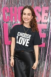 Lily James - Choose Love 2023 Pop-Up Shop for Help Refugees Launch Day in London 11/22/2023