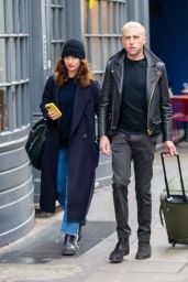 Lily James With Boyfriend Michael Shuman in London 11/02/2023