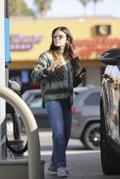 Lucy Hale at a Gas Station in LA 11/26/2023