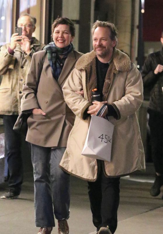 Maggie Gyllenhaal and Peter Sarsgaard Stroll in NYC 11/18/2023