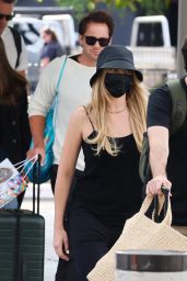 Margot Robbie and Tom Ackerley at the Airport in Brisbane 11/05/2023