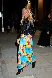 Nicky Hilton Arrives at the Alice + Olivia Collaboration With Basquiat in New York City 11/08/2023