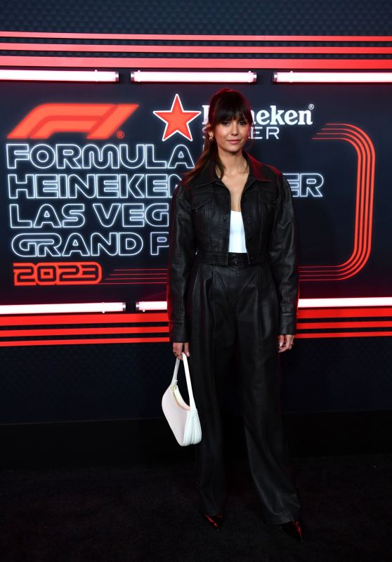 Nina Dobrev at the F1 Grand Prix of Las Vegas 11/18/2023