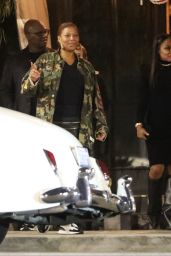 Queen Latifah and Eboni Nichols - Leaving the Bird Streets Club in West Hollywood 11/26/2023