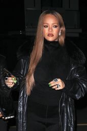 Rihanna Wearing All Black - Santa Monica 11/12/2023
