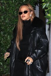 Rihanna Wearing All Black - Santa Monica 11/12/2023