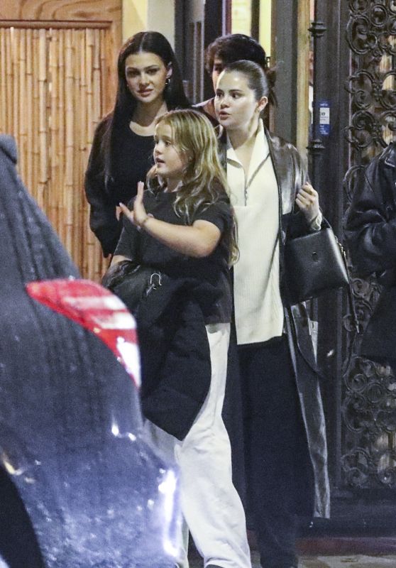 Selena Gomez, Nicola Peltz, and Brooklyn Beckham at Matsuhisa in Beverly Hills 11/15/2023