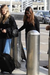 Sibi Blazic and Emmeline Bale at LAX in Los Angeles 11/27/2023
