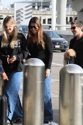 Sibi Blazic and Emmeline Bale at LAX in Los Angeles 11/27/2023