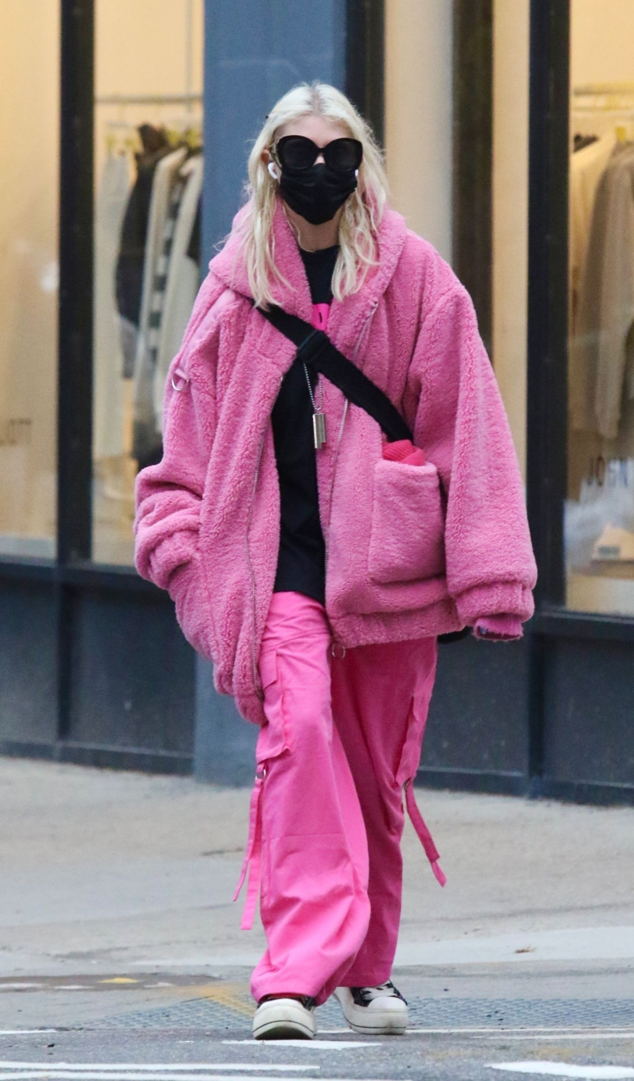Taylor Momsen in a Vibrant All Pink Outfit in New York 11/22/2023 ...