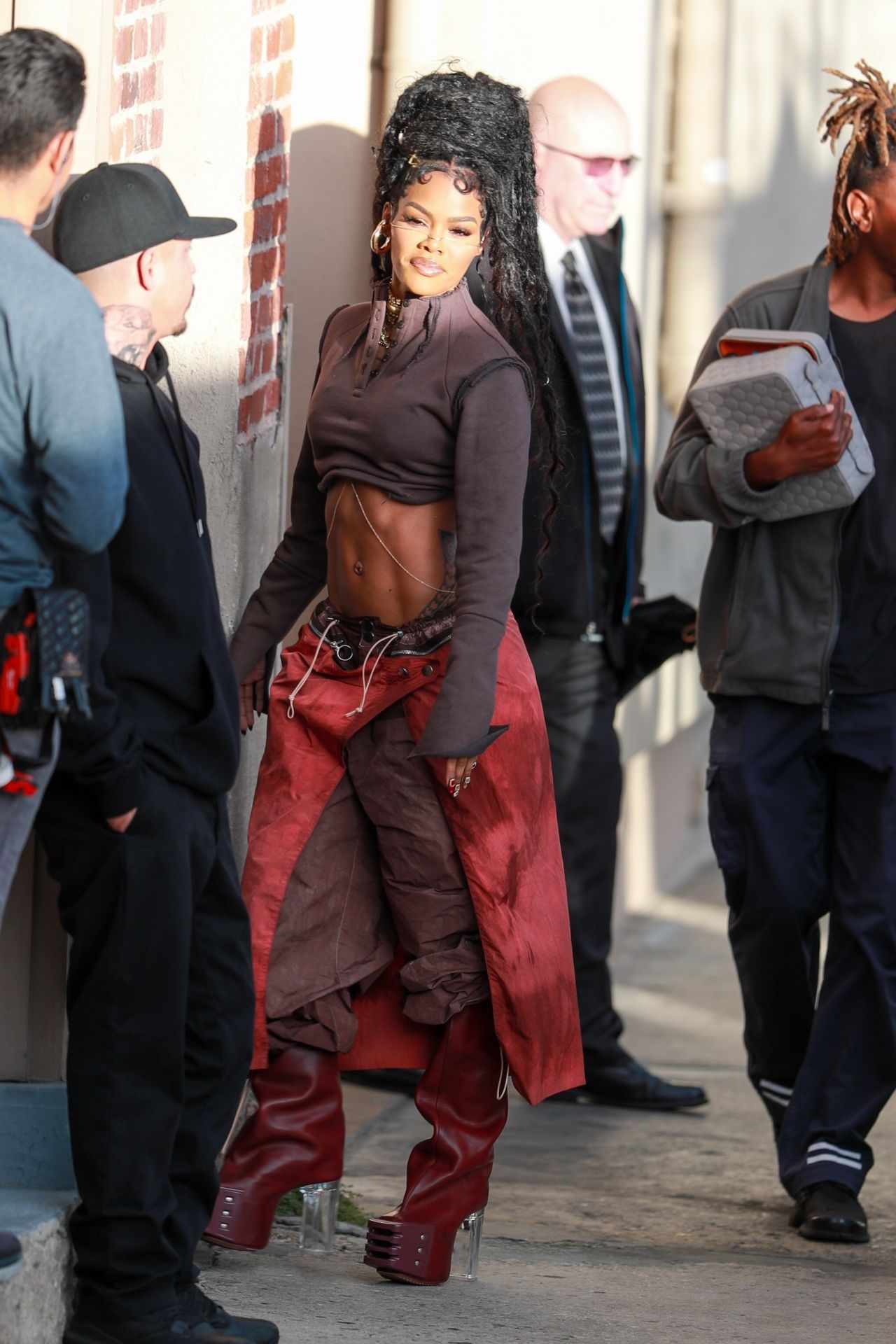 Teyana Taylor Outside Jimmy Kimmel Live! in Hollywood 11/29/2023