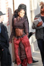 Teyana Taylor Outside Jimmy Kimmel Live! in Hollywood 11/29/2023