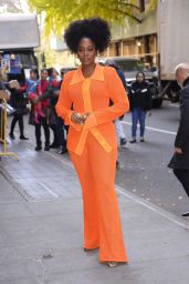Teyonah Parris - Arrives to ABC Studios in New York City 11/16/2023