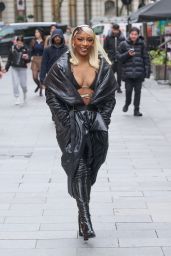 Victoria Monet - Arriving at the Global Radio Studios in London 11/14/2023