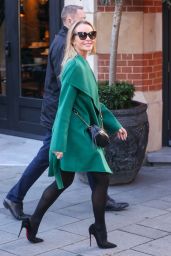 Amanda Holden Wearing a Stylish Green Minidress in London 12/11/2023