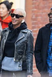 Amber Rose and Chris Rock Out in New York 12/27/2023