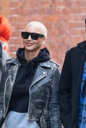 Amber Rose and Chris Rock Out in New York 12/27/2023