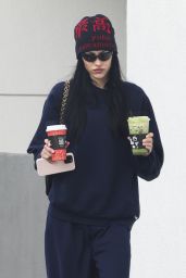 Amelia Hamlin at Alfred Coffee in Los Angeles 12/23/2023