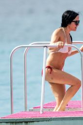 Andrea Corr in a Bikini on Sandy Lane Hotel’s Beach in Western Barbados 12/26/2023
