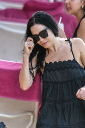 Andrea Corr on the Beach at Sandy Lane Hotel in Barbados 12/28/2023
