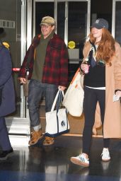 Anna Osceola in Travel Outfit at JFK Airport in New York 12/23/2023
