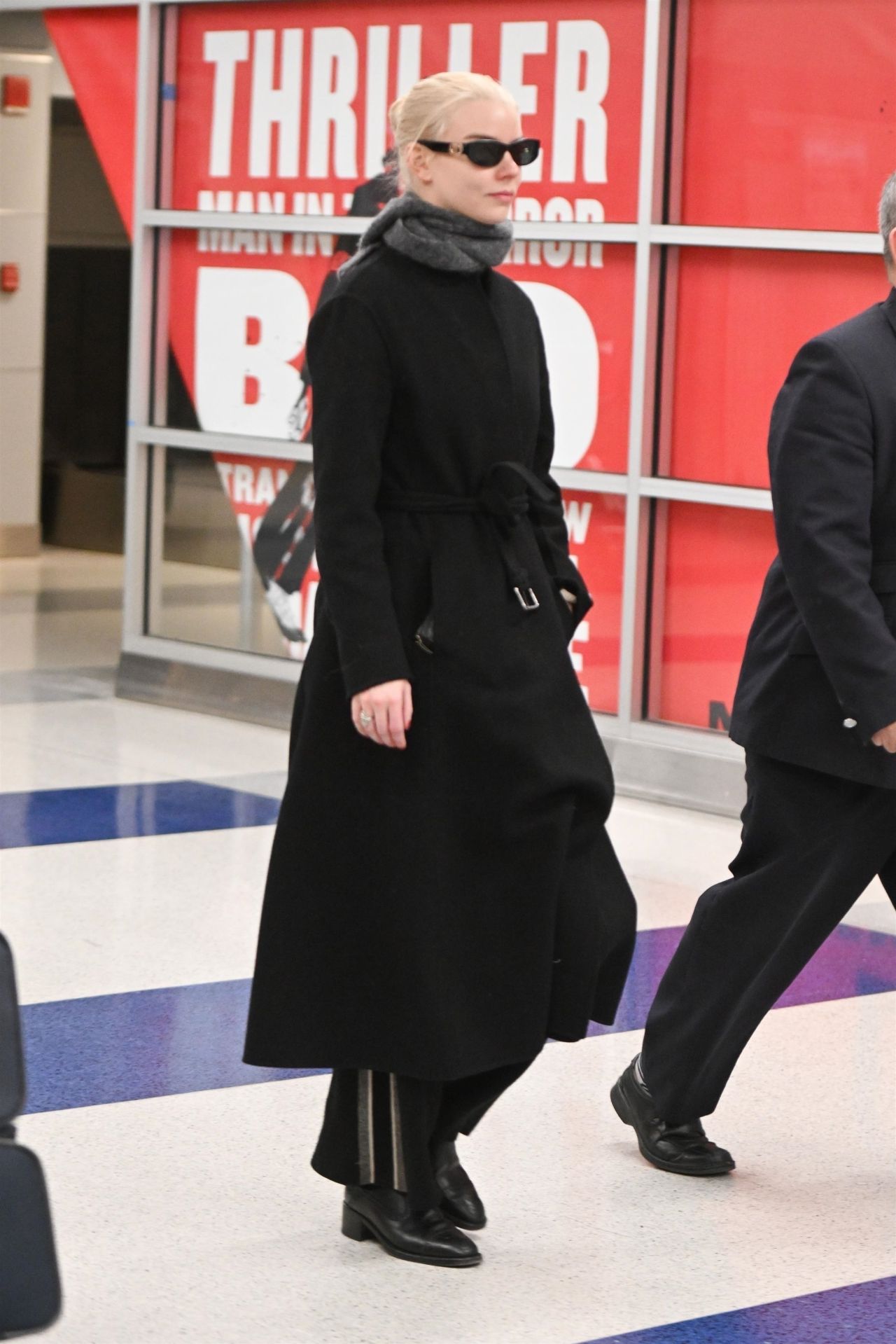 Anya Taylor-Joy - Arriving at JFK Airport in New York 12/10/2023