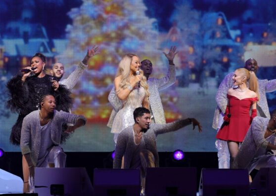 Ariana Grande - Performs During Mariah Carey's "Merry Christmas One And All!" in New York City 12/09/2023