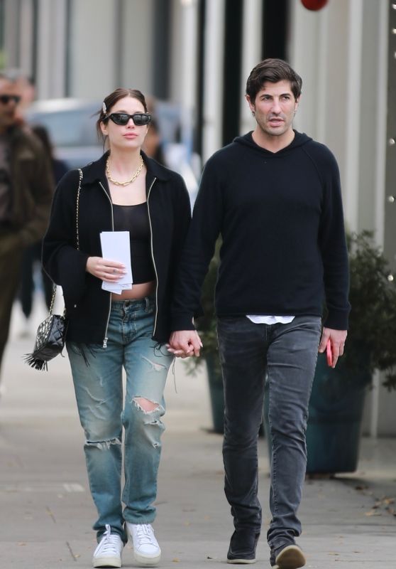 Ashley Benson and Brandon Davis at The Grill in Beverly Hills 12/27/2023
