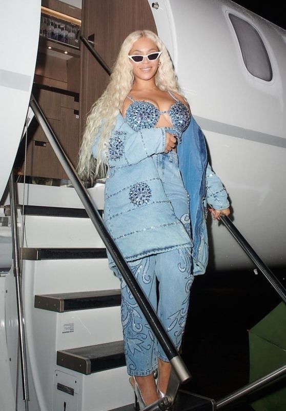 Beyoncé Wears PatBO When She Arrives in Brazil 12/22/2023