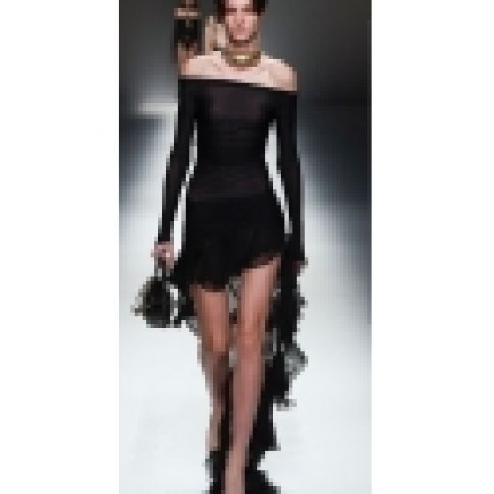 Blumarine Spring 2024 Black Dress